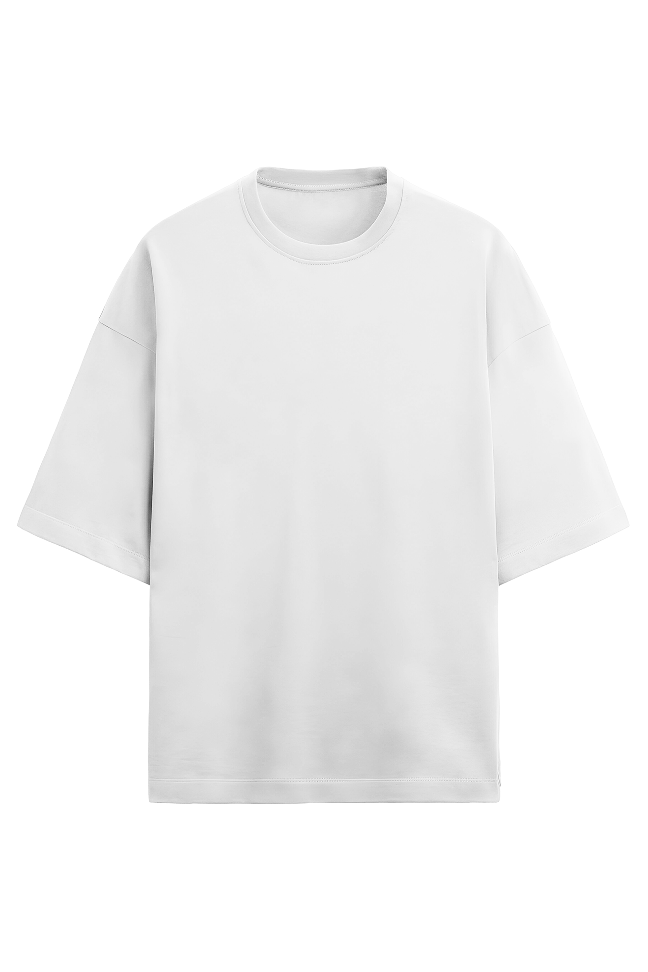 Street Skull Terry Cotton Oversized Tee White