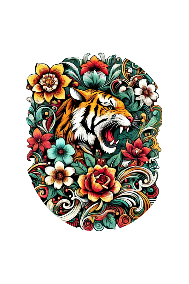 Ranbrea Tiger Oversized Tee