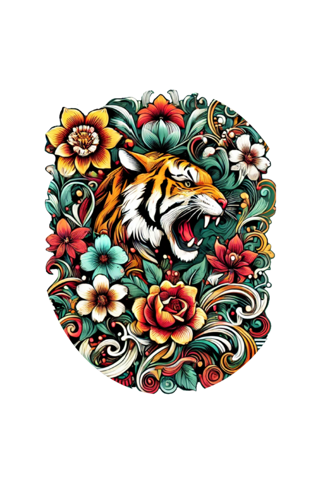 Ranbrea Tiger Oversized Tee