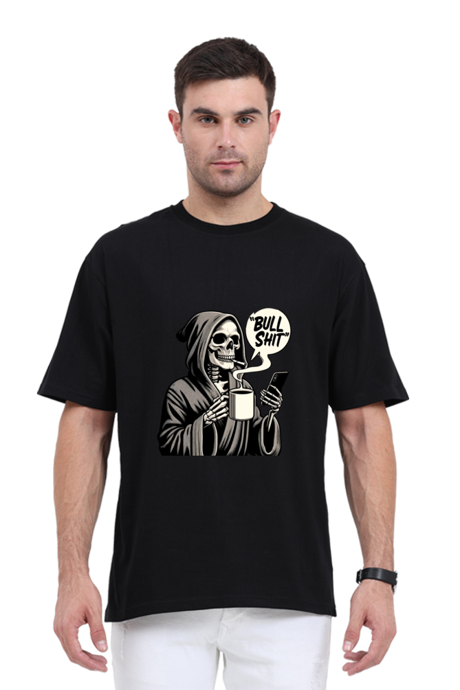 Bullshit Skeleton Oversized Tee